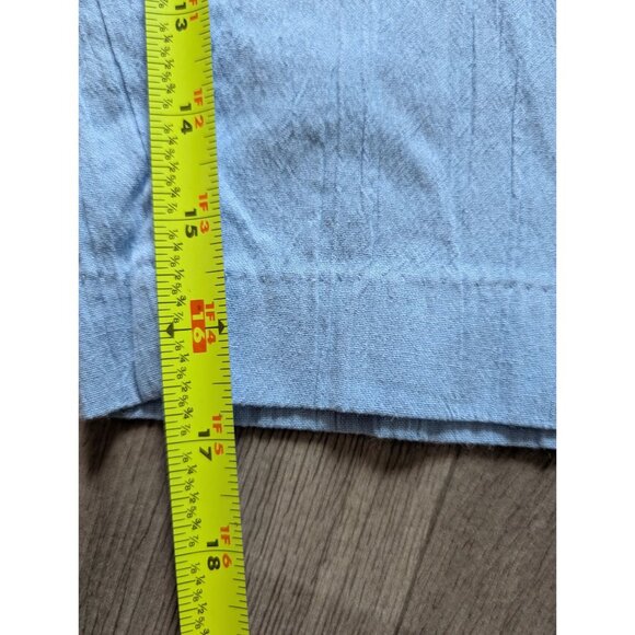 Jeno Neuman Petite Light Blue Elastic Waist Cropped Pants PL Comfy Lounge Wear - Picture 4 of 4
